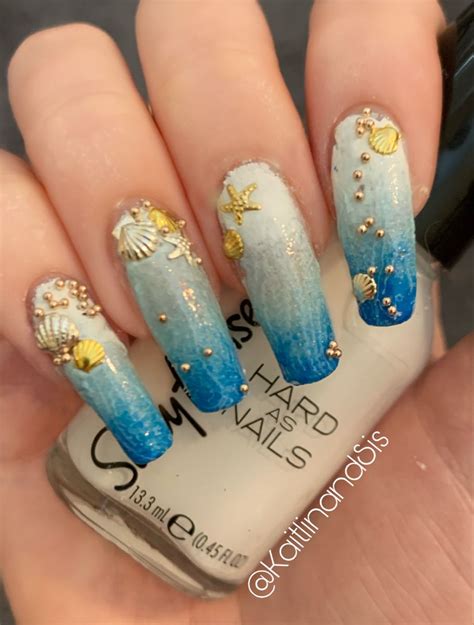 easy ocean nail designs|More.